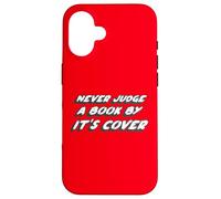 Custodia per iPhone 16 Non giudicare mai un libro dalla copertina | Dire Citazione