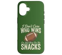 Custodia per iPhone 16 Non mi interessa chi vince il football americano Donne divertenti Bambini