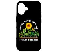 Custodia per iPhone 16 Non sei mai troppo vecchio per giocare nelle verdure agricole sporche