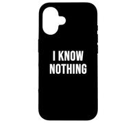 Custodia per iPhone 16 Non so niente