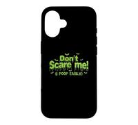 Custodia per iPhone 16 Non spaventarmi! Io cacca facilmente Halloween