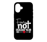 Custodia per iPhone 16 Non temere Isaia 41:10 - Tee Per Uomini & Donne Cristiani