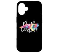 Custodia per iPhone 16 North Carolina Tie Dye