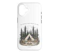 Custodia per iPhone 16 Northern Woods Whisper My Name Forest Camping