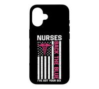 Custodia per iPhone 16 Nurse Back The Blue I've Got Your Six American Flag