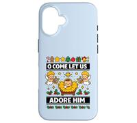 Custodia per iPhone 16 O Come Let Us Adore Him Gesù Bambino Natività Natale