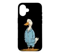 Custodia per iPhone 16 Oca addormentata in pigiama per gli amanti degli indumenti da notte e delle anatre