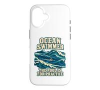Custodia per iPhone 16 Ocean Swimmer La piscina è per la pratica in acque libere