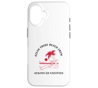 Custodia per iPhone 16 Ocean Tribe Beach Crew Always On Vacation (Grafica divertente)