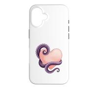 Custodia per iPhone 16 Octopus Heart Tentacle Ocean Love Cute Octopus