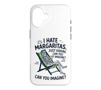 Custodia per iPhone 16 Odio Margaritas Stavo scherzando Scheletro Humor spiaggia
