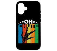 Custodia per iPhone 16 Oh Chute Skydiving Parachutist Skydive Parachuting Skydiver