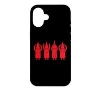 Custodia per iPhone 16 Ohio Gnomes Graphic Design Minimalist Art Style