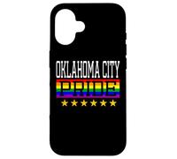 Custodia per iPhone 16 Oklahoma City Pride Gay Lesbiche Queer LGBT Bandiera Arcobaleno