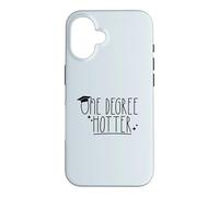 Custodia per iPhone 16 ONE DEGREE HOTTER - Cappello divertente per laureati