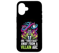 Custodia per iPhone 16 One Touch Base Away From A Villain Arc Funny Office Humor