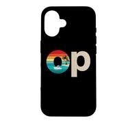 Custodia per iPhone 16 Op Ocean Vintage Pacific Ocean Beach Sun Palm Trees Retro