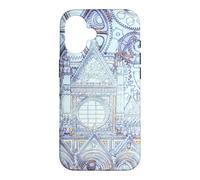 Custodia per iPhone 16 Opera d'arte blu della Cattedrale Toscana