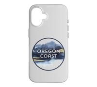 Custodia per iPhone 16 Oregon Coast Pacific NW Vacation Souvenir Acquerello Design