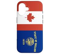 Custodia per iPhone 16 Oregon e Canada Uniti nelle Radici