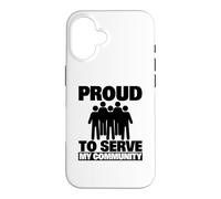 Custodia per iPhone 16 Orgoglioso di servire il volontario della mia comunità