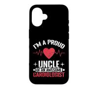 Custodia per iPhone 16 Orgoglioso zio fantastico cardiologo
