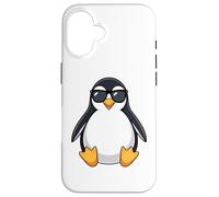 Custodia per iPhone 16 Paffuto Cool Penguin con occhiali da sole Summer Vibes