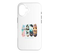 Custodia per iPhone 16 Palme dei Caraibi, spiagge rosa e maiali - Vacanza Bahamas