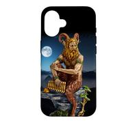 Custodia per iPhone 16 Pan Dio del Selvaggio al chiaro di luna