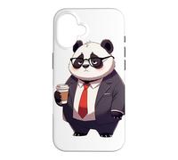 Custodia per iPhone 16 Panda del lunedì mattina