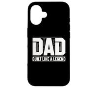 Custodia per iPhone 16 Papà costruito come una leggenda divertente Fathersday Sayinng