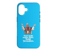 Custodia per iPhone 16 Papa Leone XIV "Non costruire un'altra Babele. Costruisci Gerusalemme"