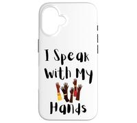 Custodia per iPhone 16 Parlo con le mie mani ASL Deaf Pride Inclusive Design