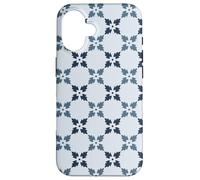 Custodia per iPhone 16 Pastel Blue Leaves Petals Stars Ice Snowflakes