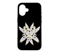 Custodia per iPhone 16 Pastello Ophanim Biblicamente Accurato Angelo Stained Glass Art