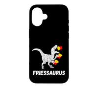 Custodia per iPhone 16 Patatine fritte Saurus Patate Fry Dinosaur Fastfood T Rex