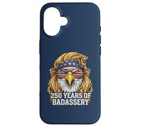 Custodia per iPhone 16 Patriotic Eagle Mullet | 250 anni di Badassery in America