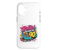 Custodia per iPhone 16 Pattini a rotelle anni '90 regalo per lei nostalgia