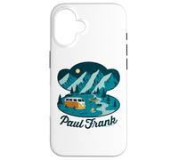 Custodia per iPhone 16 Paul Frank Camping Julius La testa di scimmia