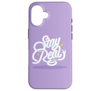 Custodia per iPhone 16 Paul Frank Stay Real Bubble Testo