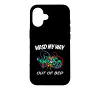 Custodia per iPhone 16 PC Gamer WASD My Way Out Of Bed Funny Gaming