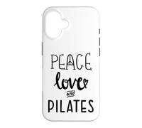 Custodia per iPhone 16 Peace Love and Pilates is My Happy Hour In My Pilates Era