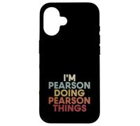 Custodia per iPhone 16 Pearson Name Pearson Personalized Name First Given