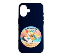 Custodia per iPhone 16 Pelikanugel salva pesce sulla spiaggia Andiamo to the Beach