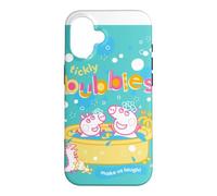 Custodia per iPhone 16 Peppa Pig Bubbles