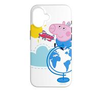 Custodia per iPhone 16 Peppa Pig Globe Colour