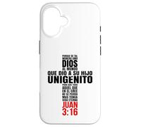 Custodia per iPhone 16 Perché amiamo Dio in questo modo - Mensajes Biblicos Cristianos