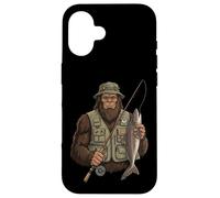 Custodia per iPhone 16 Pescecane Bigfoot Pescatore