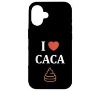 Custodia per iPhone 16 Péteur prout j'aime le caca Humour i love caca