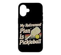 Custodia per iPhone 16 Pickleball è il mio piano pensionistico giocatori Pickle Ball